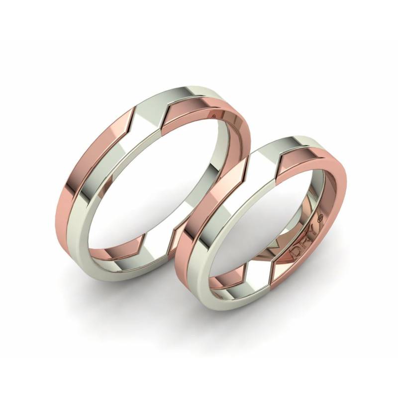 Original Intertwined Wedding Bands Pepe Dry Madrid   Flat Intertwined Wedding Bands 