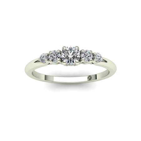 Engagement Ring with Five Diamonds